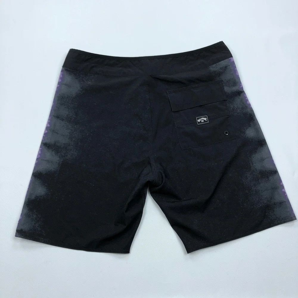 Billabong Mens D Bah Airlite Board Shorts 31 Purple Grey Tie Dye Swim Trunks